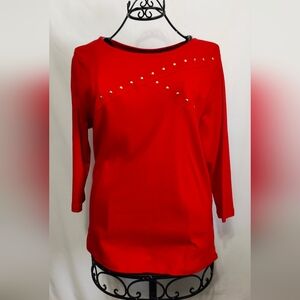 Women's Red Top by Kate Park - Medium - NWT